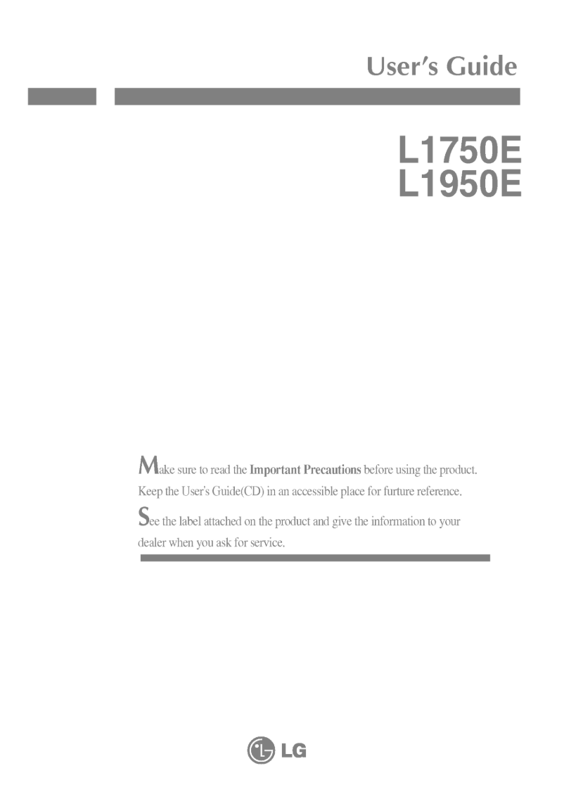 Imagen de la primera página del manual del dispositivo L1950E