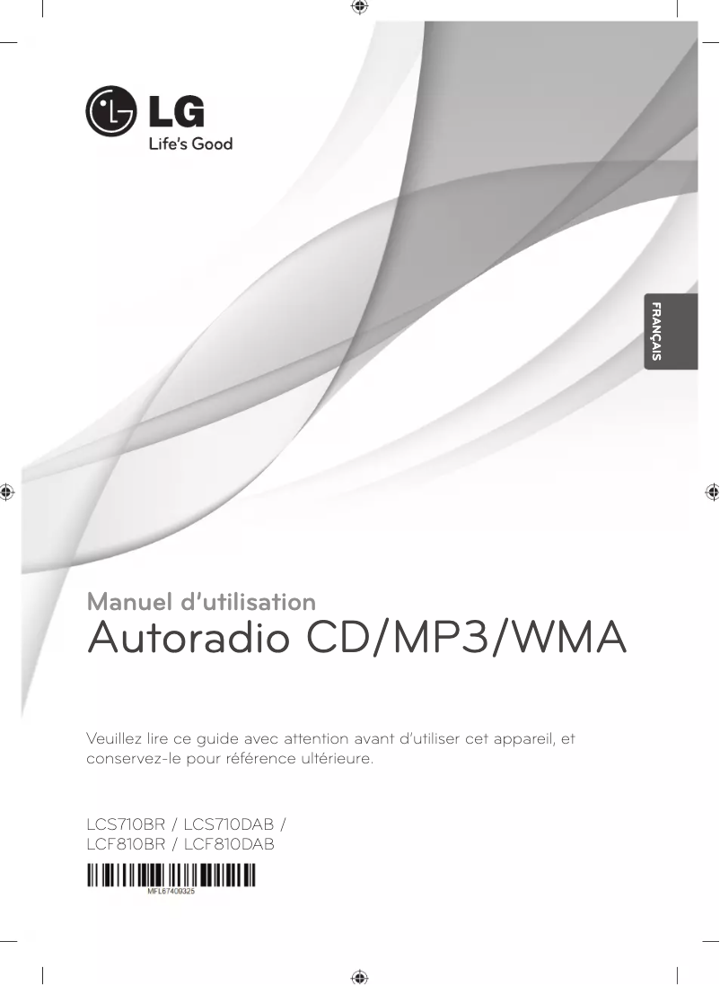 Imagen de la primera página del manual del dispositivo LCS710DAB