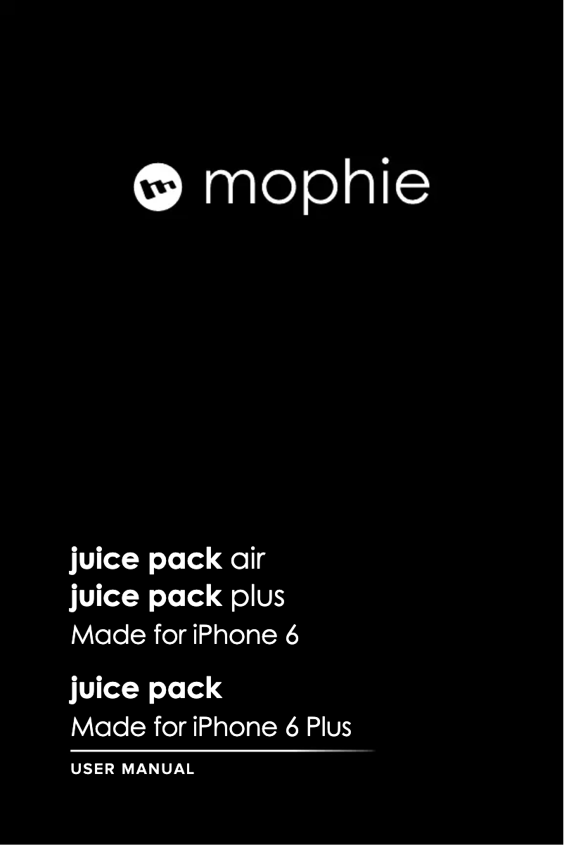 Página 1 del manual Manual de usuario Mophie Juice Pack Air