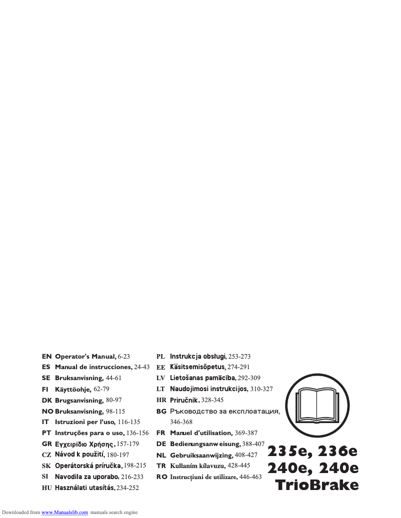 Imagen de la primera página del manual del dispositivo 236e