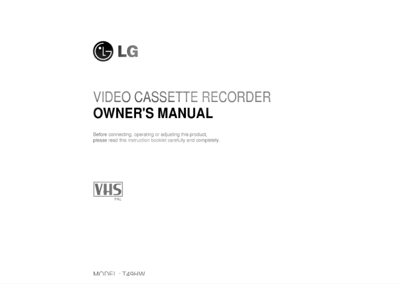 Imagen de la primera página del manual del dispositivo T49HW