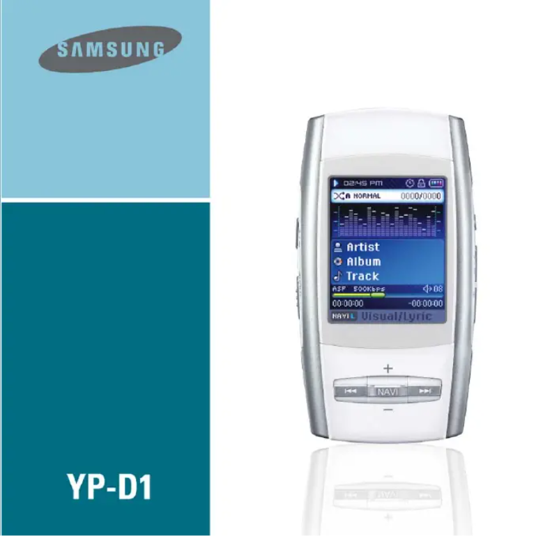 Página nº 1 - Manual de usuario Samsung YP-D1Q