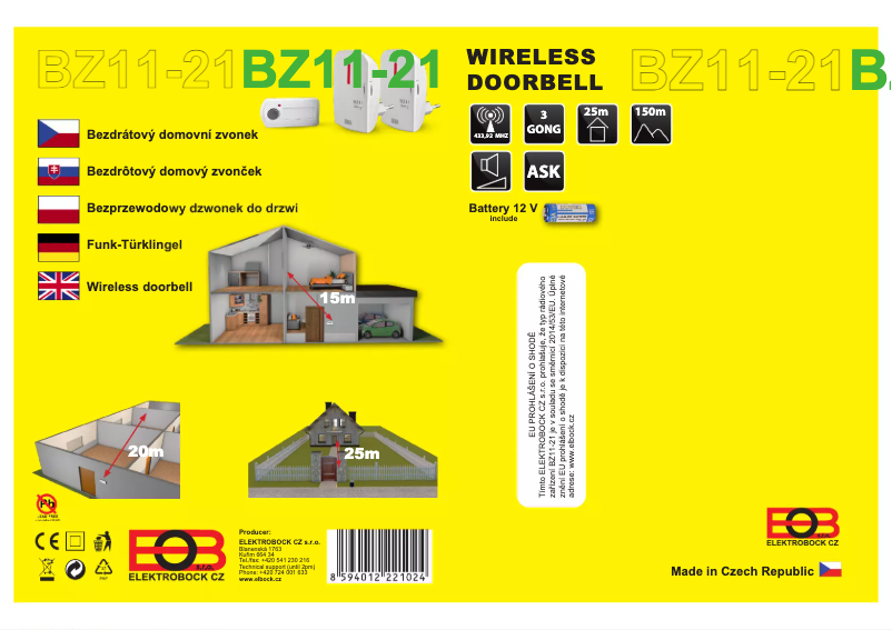 Imagen de la primera página del manual del dispositivo BZ11-21