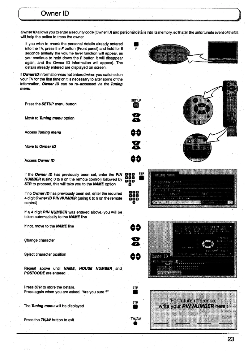 Imagen de la primera página del manual del dispositivo TX-28PG45