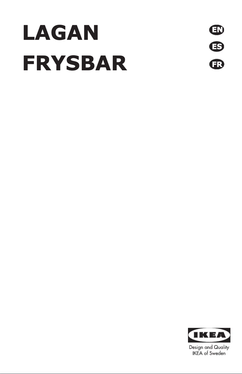 Página 1 del manual Manual de usuario Ikea FRYSBAR 804.621.48