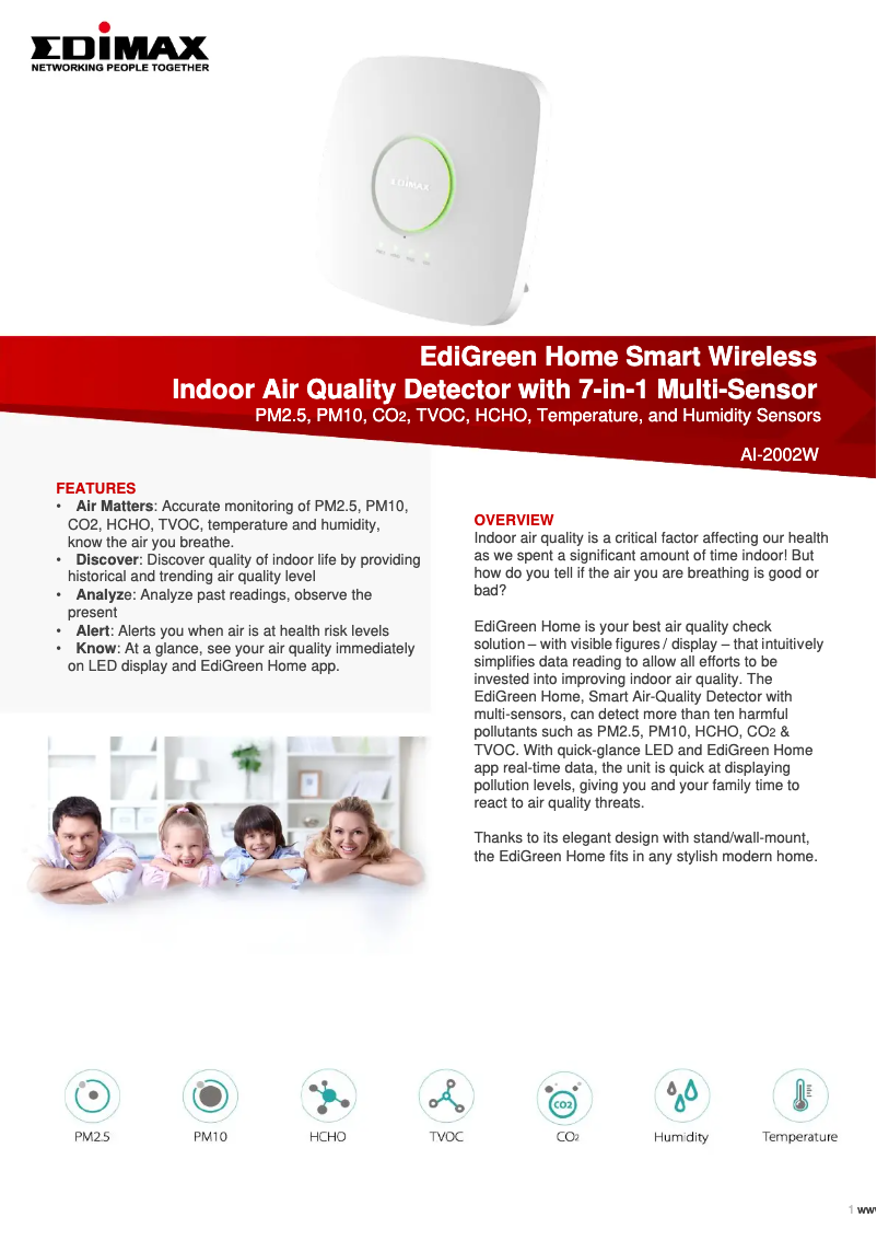 Página nº 1 - Ficha técnica Edimax AI-2002W