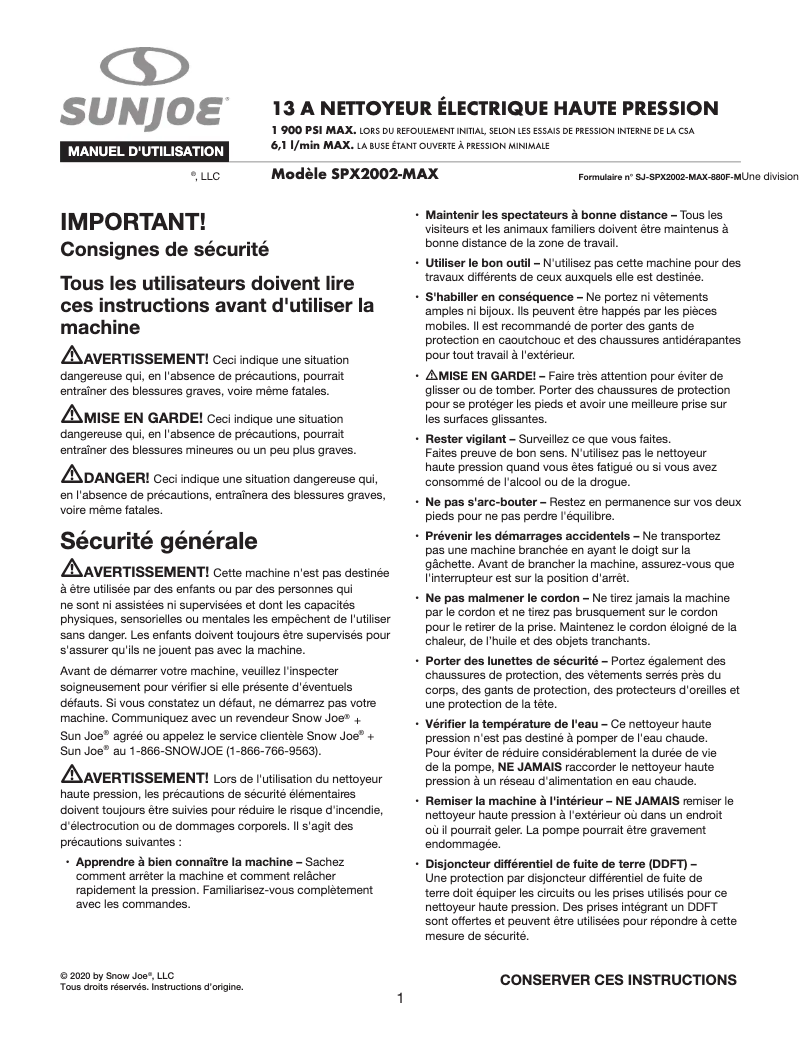 Imagen de la primera página del manual del dispositivo SPX2002-MAX