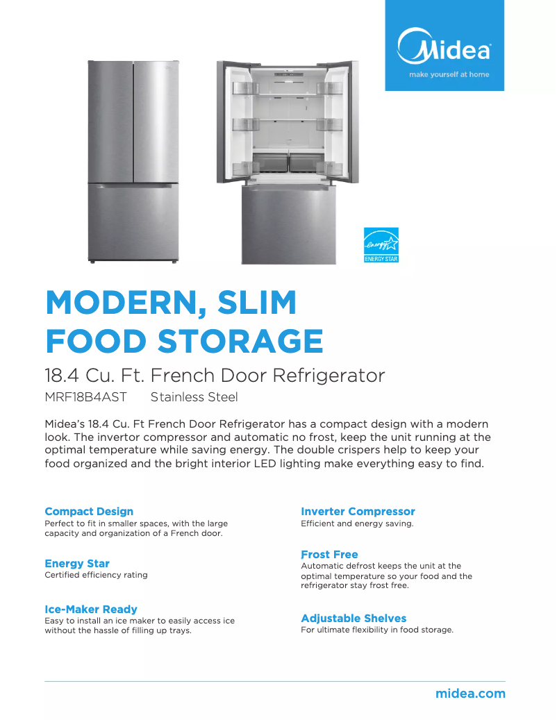 Imagen de la primera página del manual del dispositivo MRF18B4AST