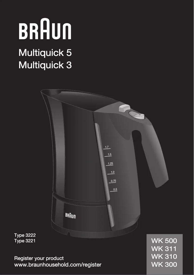 Página 1 del manual Manual de usuario Braun AquaExpress WK 300