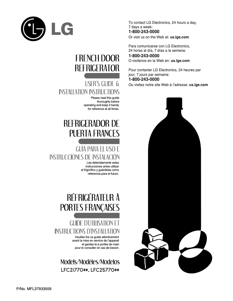 Página nº 1 - Manual de usuario LG LFC25770TT