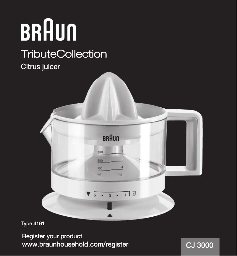 Página nº 1 - Manual de usuario Braun TributeCollection CJ 3000