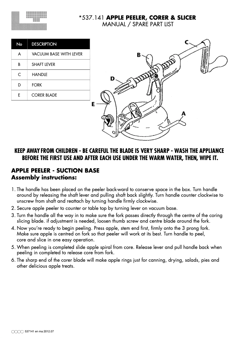 Página nº 1 - Manual de usuario Louis Tellier 537141