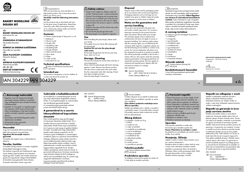 Imagen de la primera página del manual del dispositivo IAN 304229