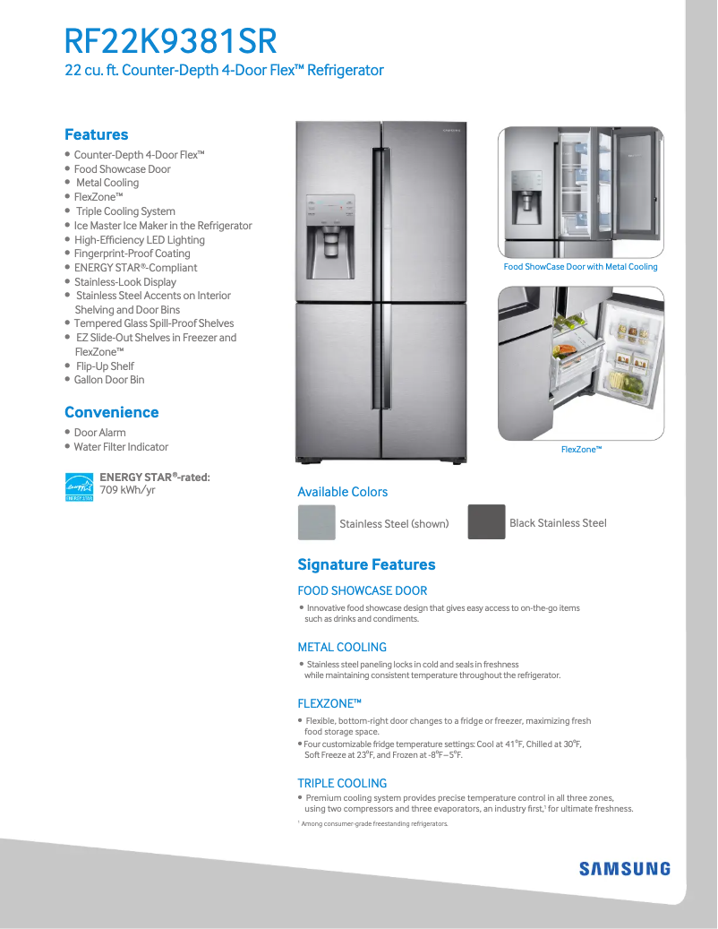 Imagen de la primera página del manual del dispositivo RF22K9381SR