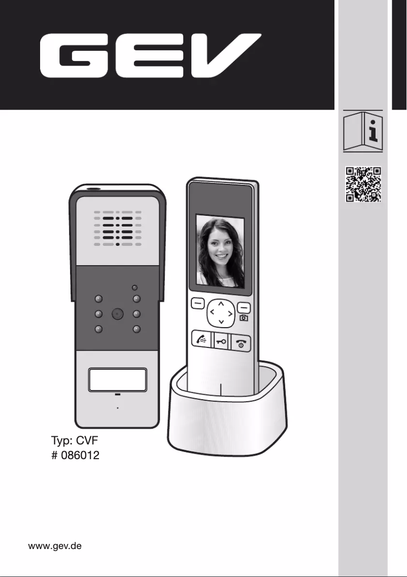 Página 1 del manual Manual de instrucciones GEV CVF 86012