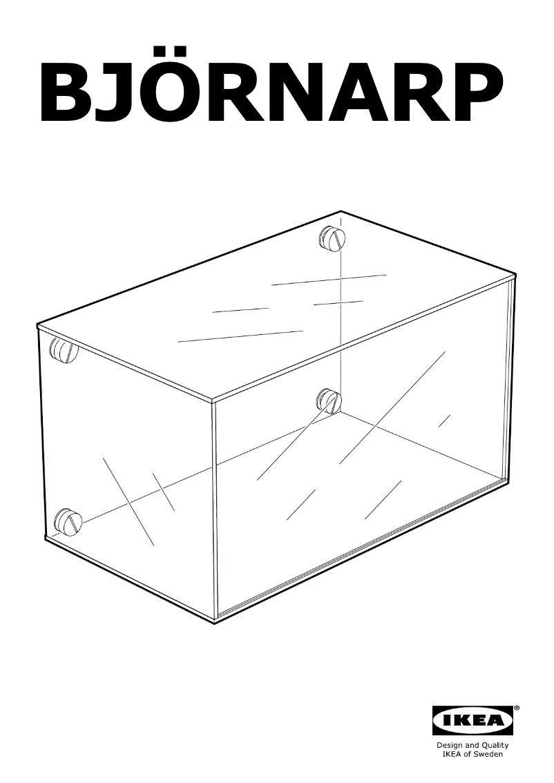 Página 1 del manual Manual de usuario Ikea BJORNARP