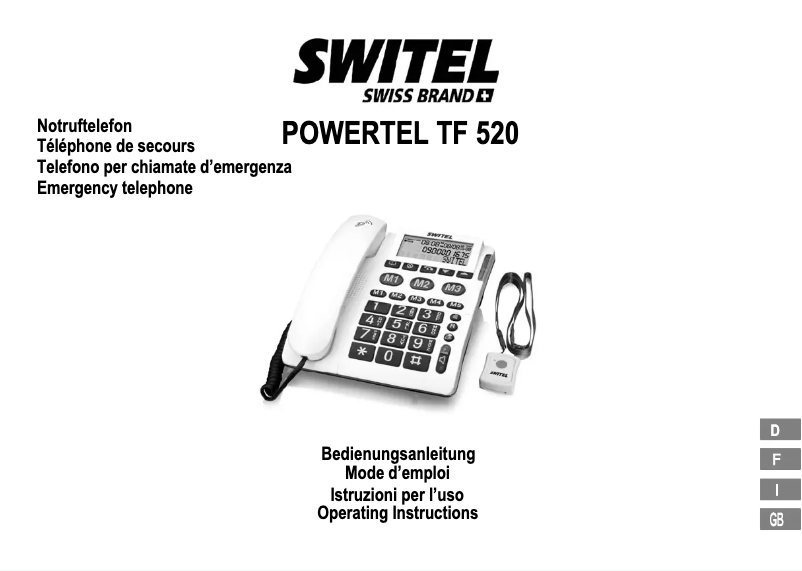 Imagen de la primera página del manual del dispositivo TF520
