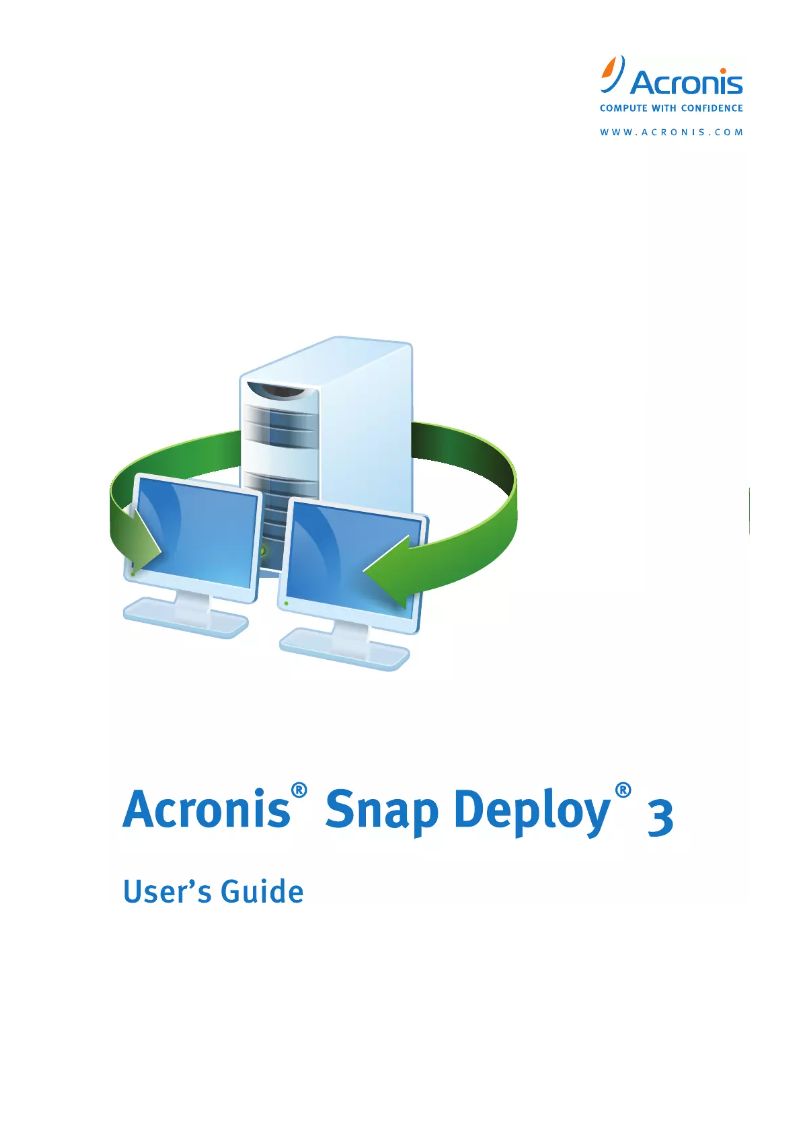Página 1 del manual Manual de usuario Acronis Snap Deploy 3 for Server