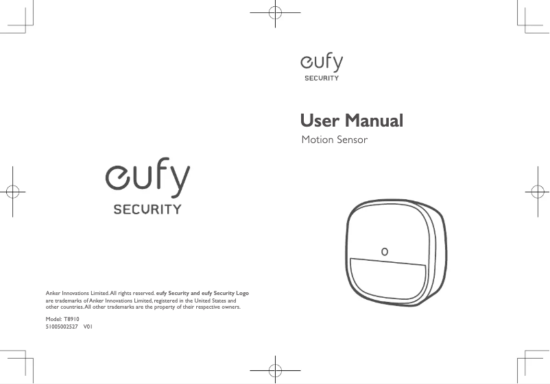 Página 1 del manual Manual de usuario Eufy Motion Sensor