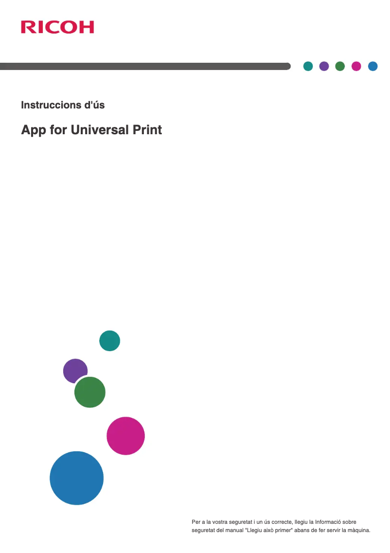 Imagen de la primera página del manual del dispositivo IM C3000LT