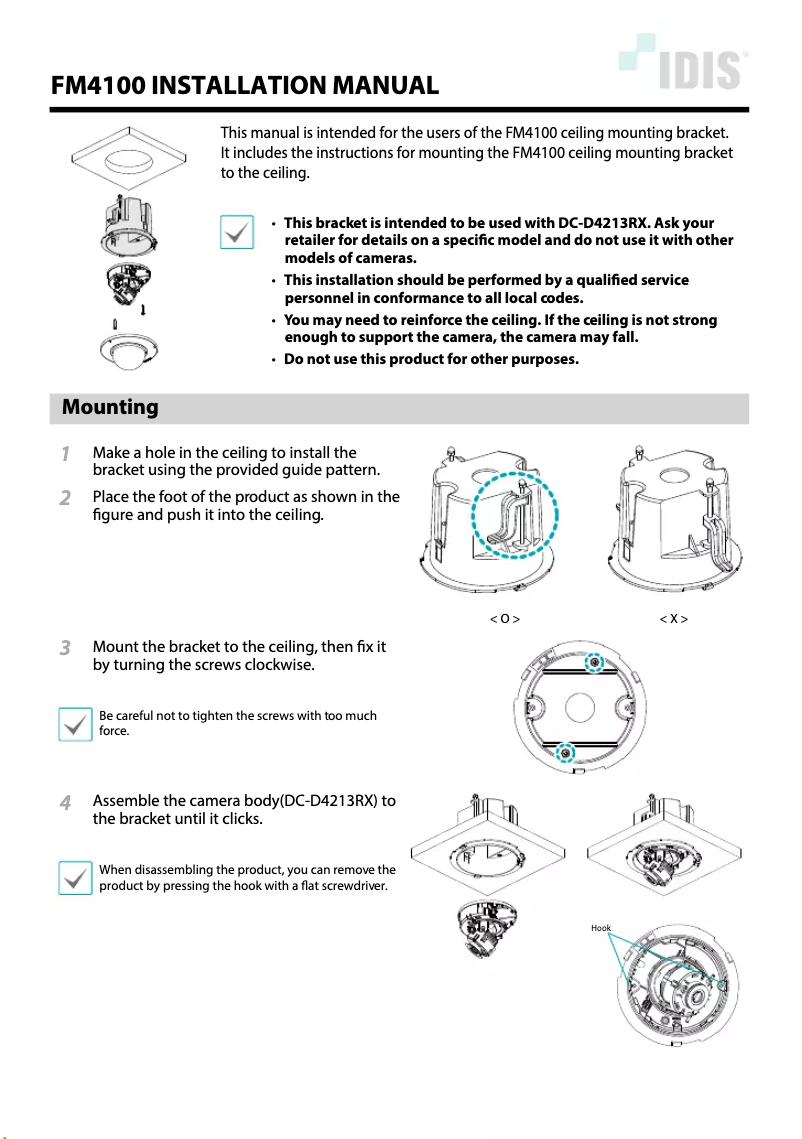 Imagen de la primera página del manual del dispositivo DA-FM4100