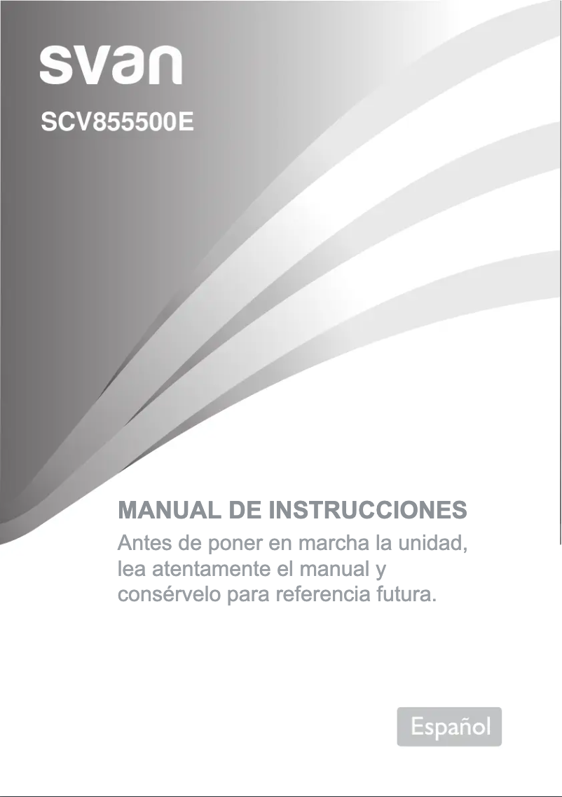 Página 1 del manual Manual de usuario SVAN SCV855500E