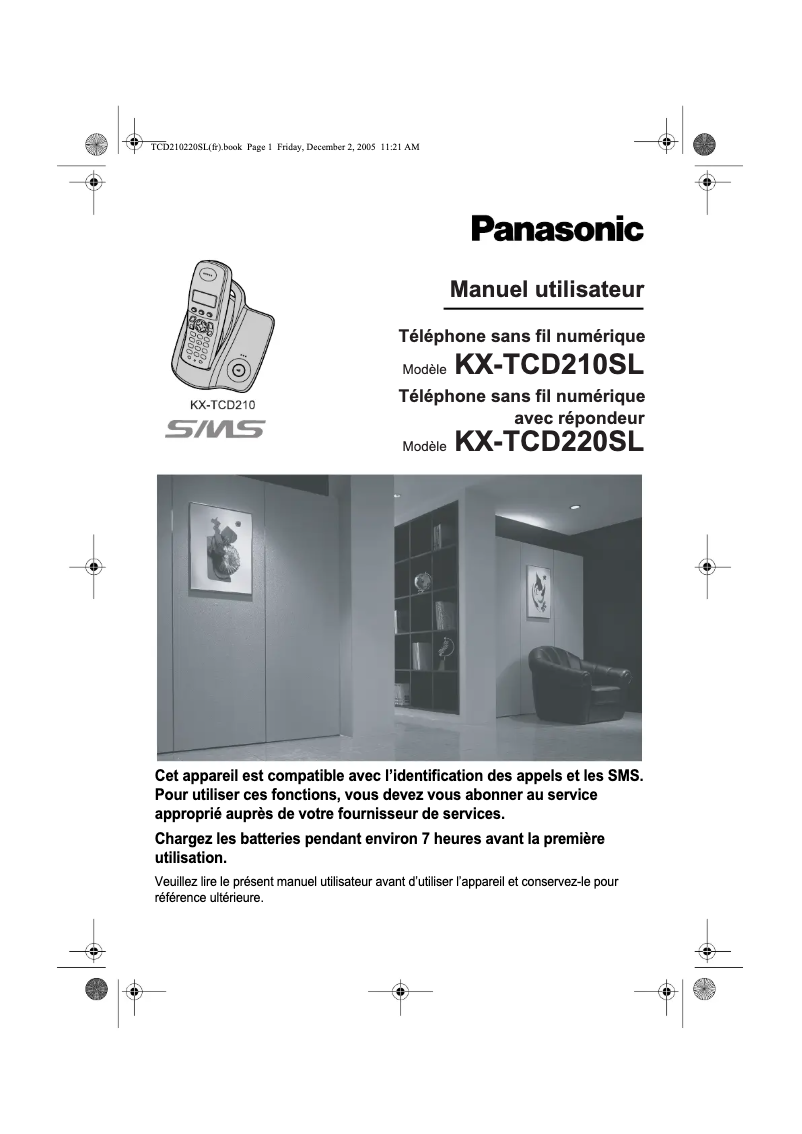 Imagen de la primera página del manual del dispositivo KX-TCD220SL