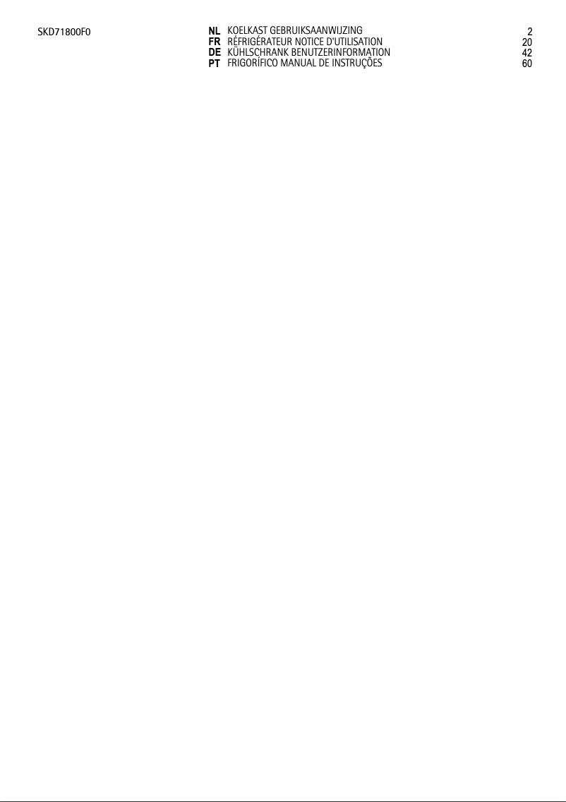 Imagen de la primera página del manual del dispositivo SKD71800F0