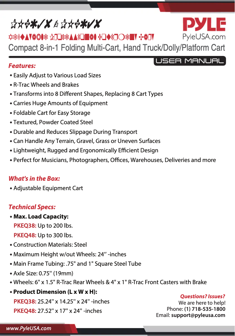 Imagen de la primera página del manual del dispositivo PKEQ38