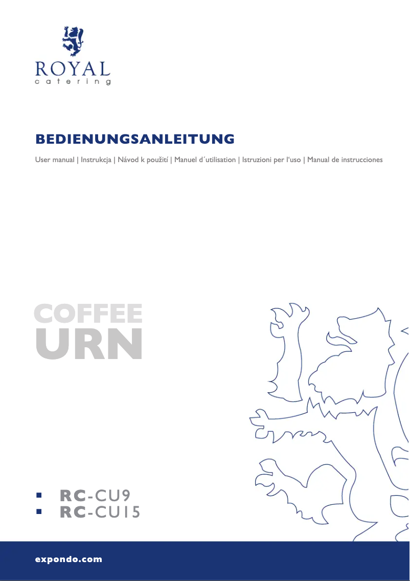 Imagen de la primera página del manual del dispositivo RC-CU9