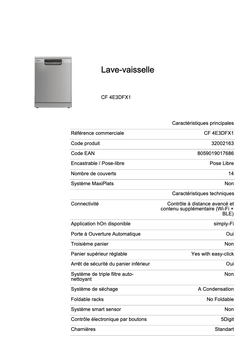 Imagen de la primera página del manual del dispositivo CF 4E3DFX1