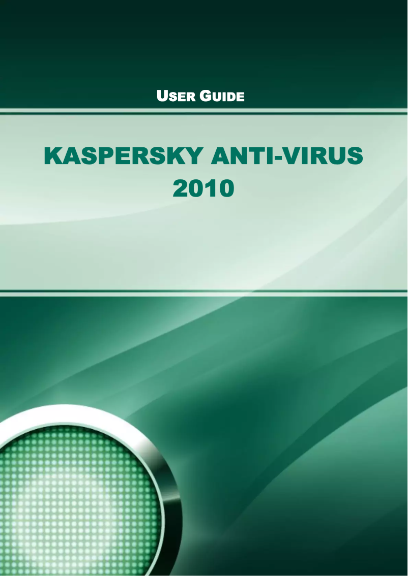 Imagen de la primera página del manual del dispositivo Anti-Virus 2010