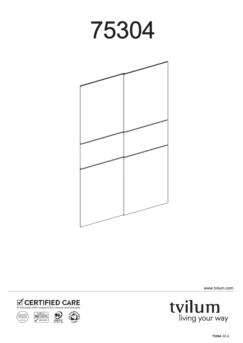 Página 1 del manual Manual de usuario Tvilum 75304