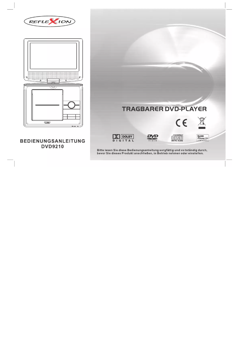 Página nº 1 - Manual de usuario Reflexion DVD9210