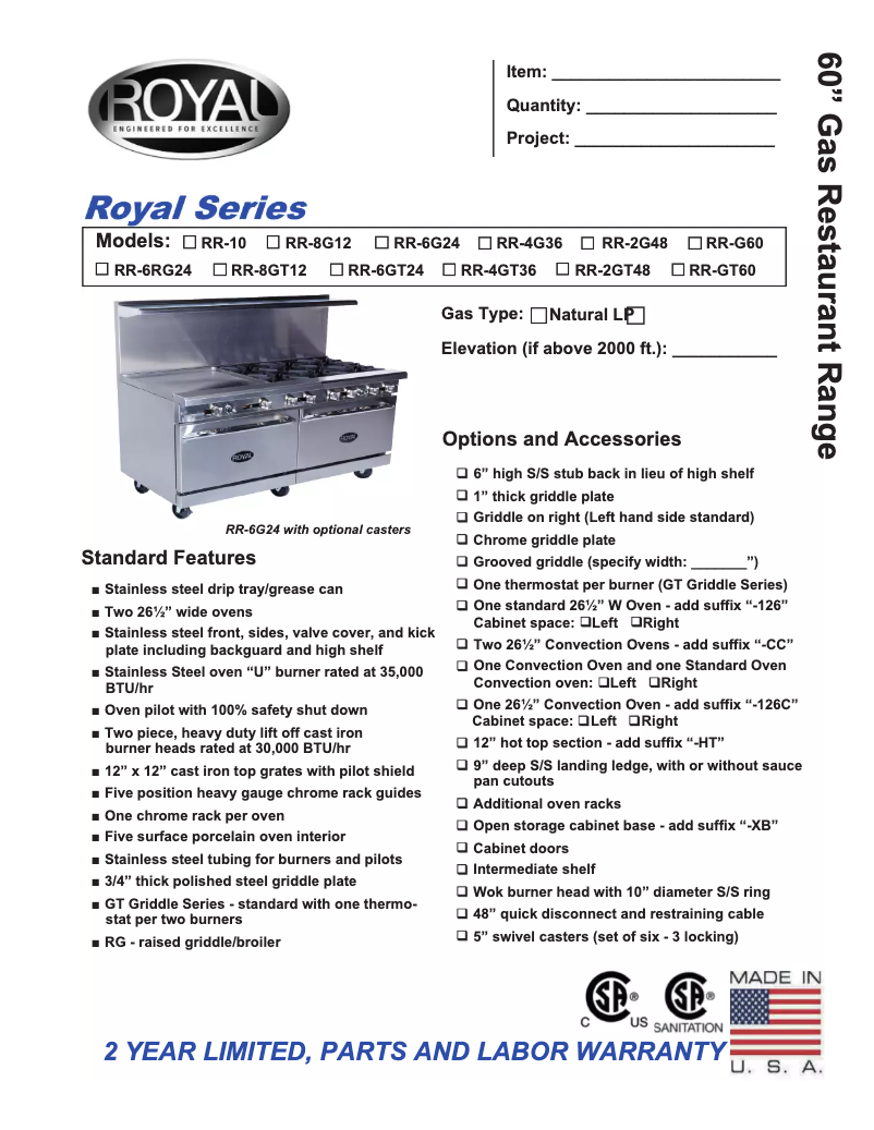 Imagen de la primera página del manual del dispositivo RR-6G24