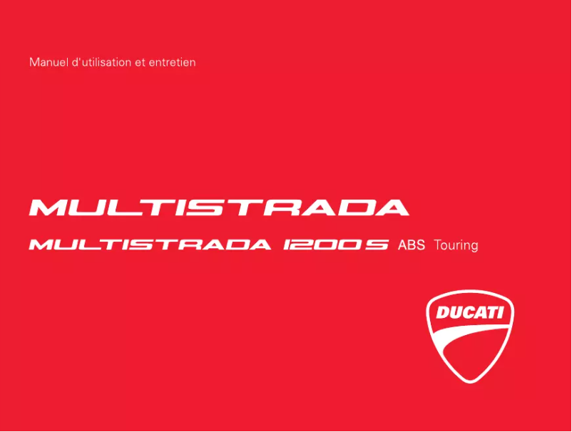 Página 1 del manual Manual de usuario Ducati Multistrada 1200 S Touring (2011)