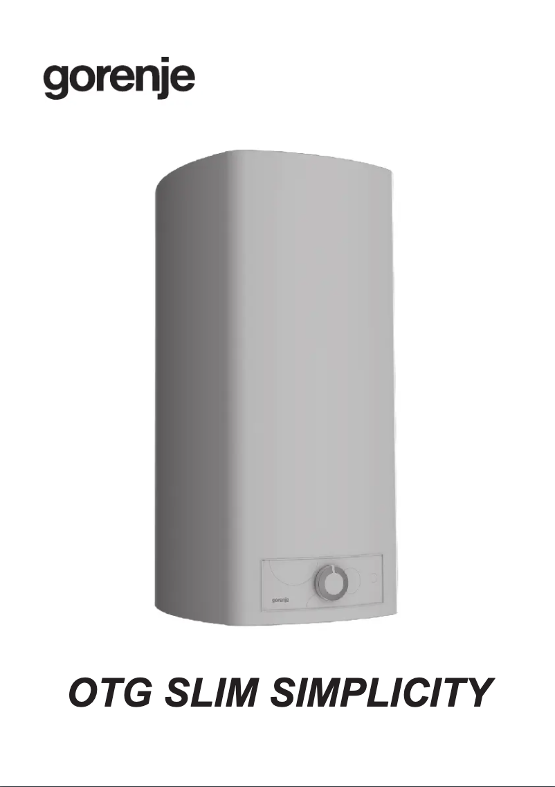 Imagen de la primera página del manual del dispositivo OTG80SLSIMB6