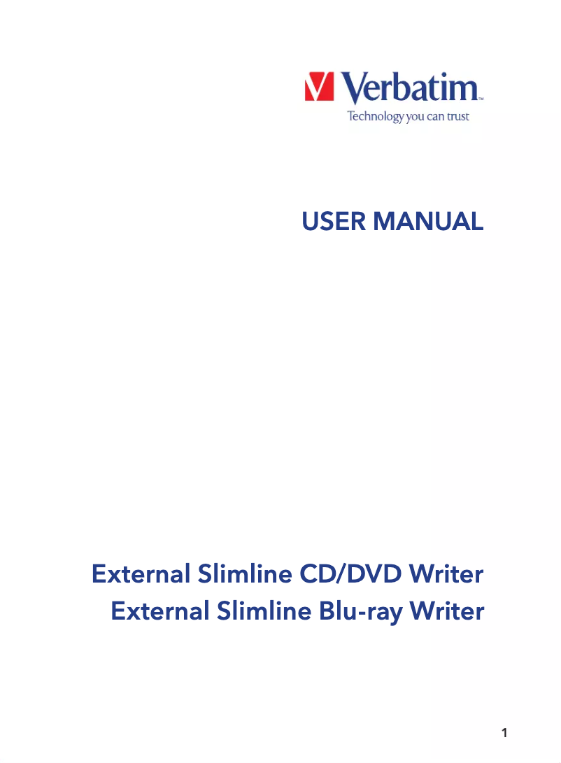Página 1 del manual Manual de usuario Verbatim 70102