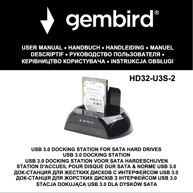 Página 1 del manual Manual de usuario Gembird HD32-U3S-2
