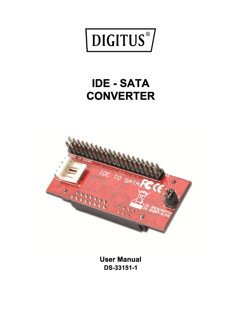 Página nº 1 - Manual de usuario Digitus DS-33151-1