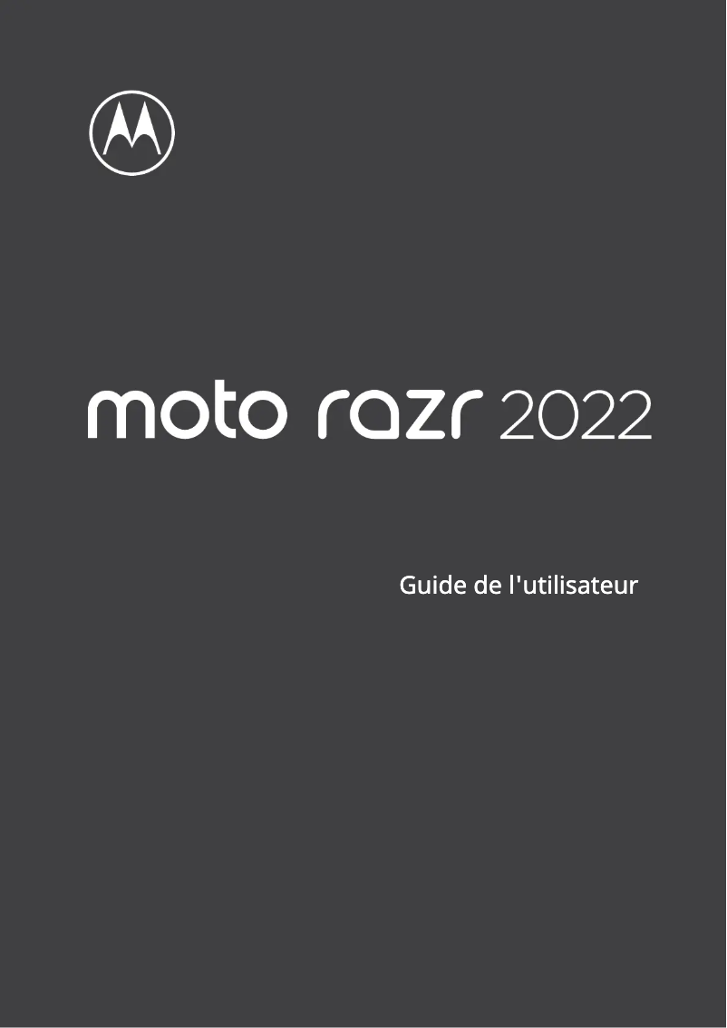 Página nº 1 - Manual de usuario Motorola Razr 2022
