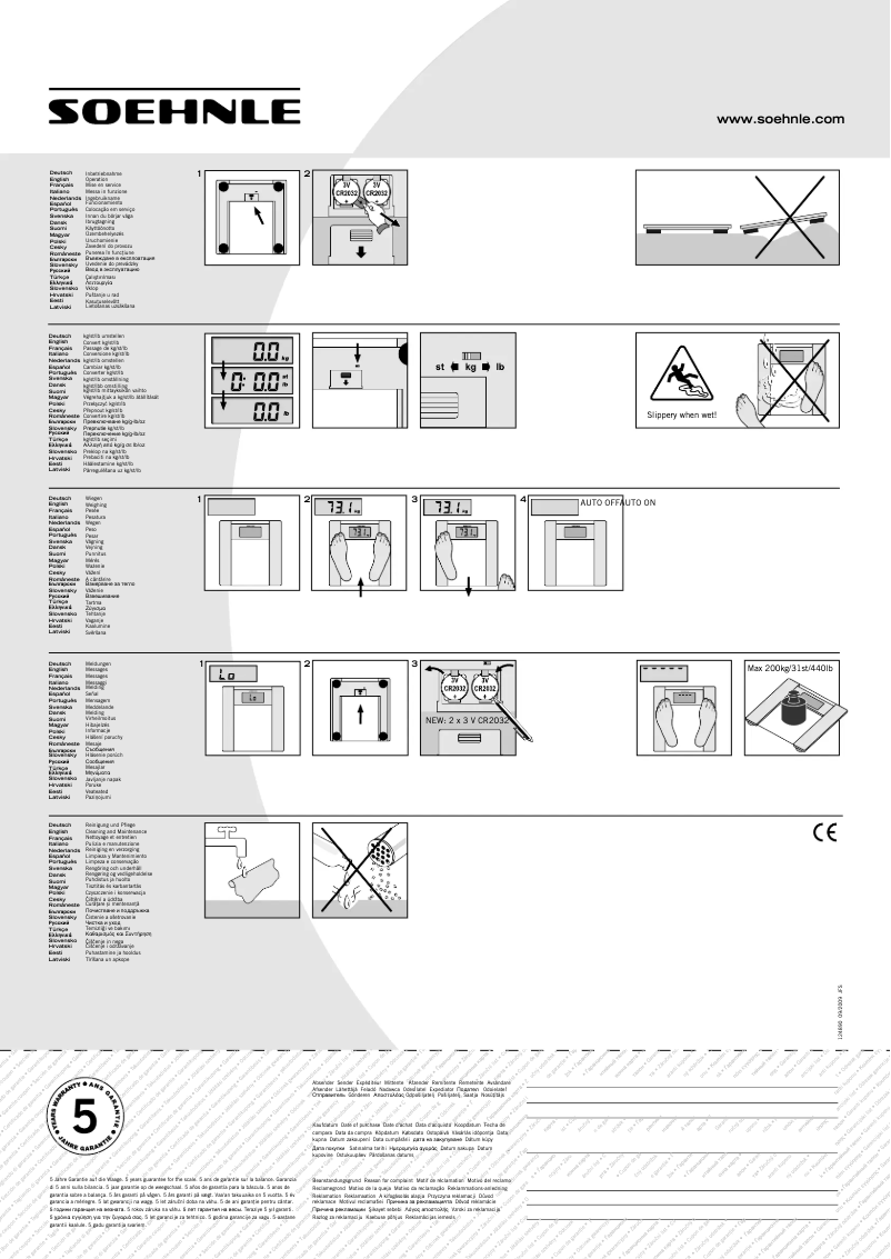 Página nº 1 - Manual de usuario Soehnle Pharo 200