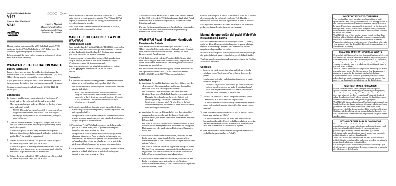 Página 1 del manual Manual de usuario VOX V845