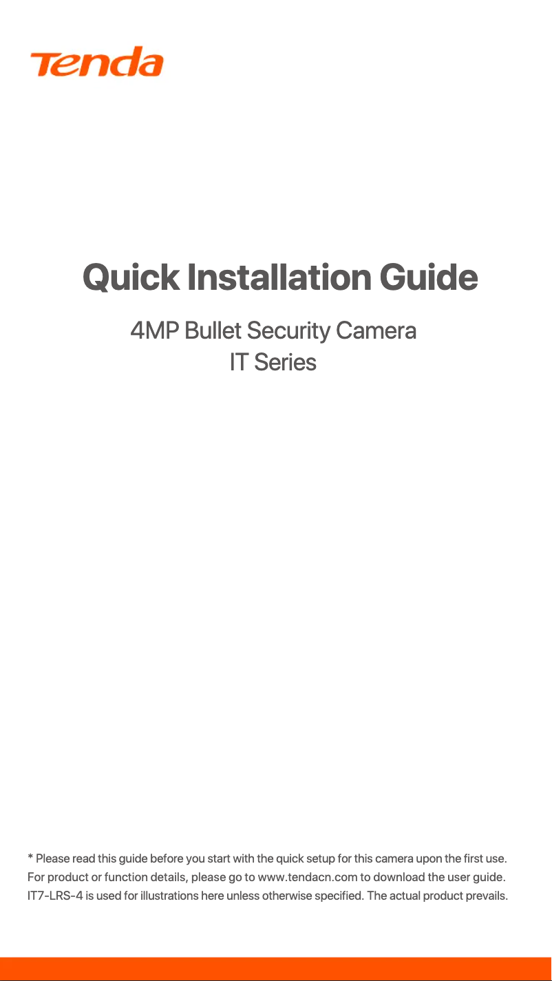 Página 1 del manual Manual de usuario Tenda IT6-LRS