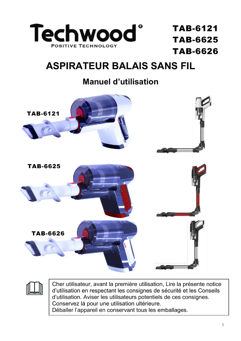 Página 1 del manual Manual de usuario Techwood TAB-6121