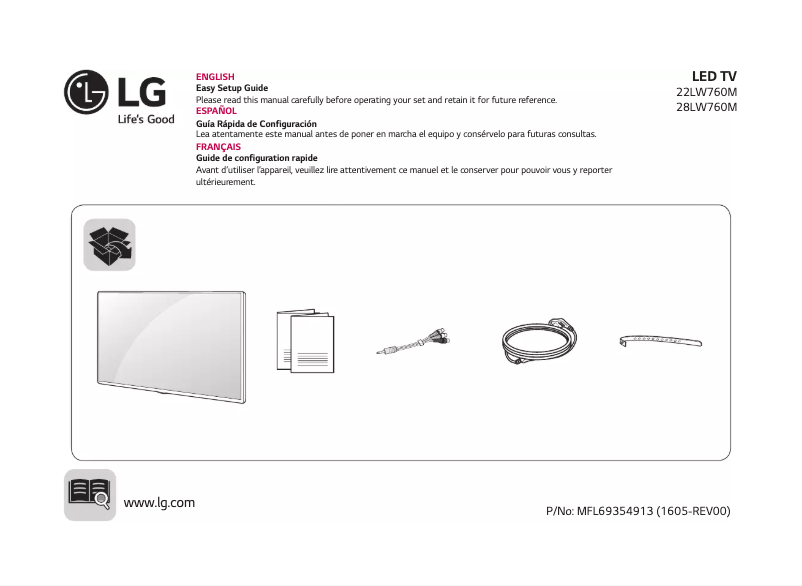Imagen de la primera página del manual del dispositivo LW760M