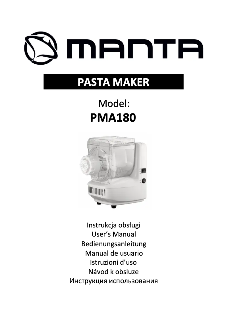 Imagen de la primera página del manual del dispositivo PMA180