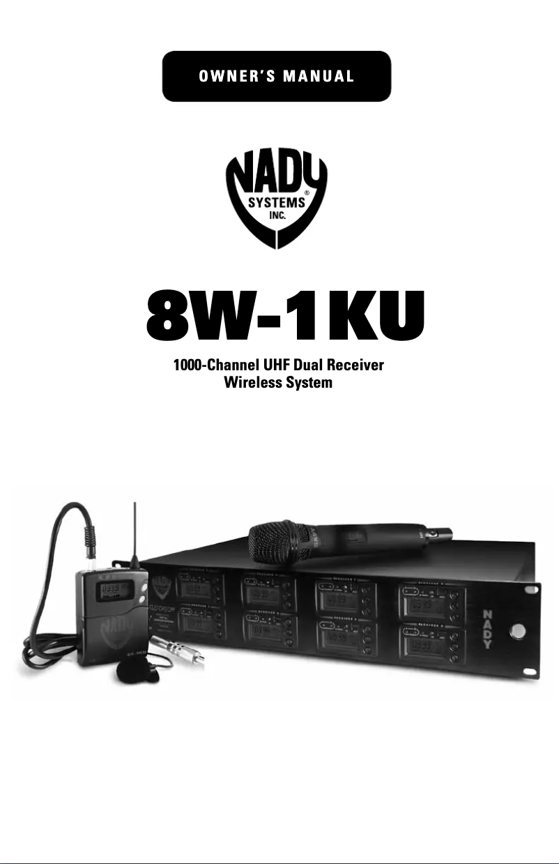 Página nº 1 - Manual de usuario Nady 8W-1KU