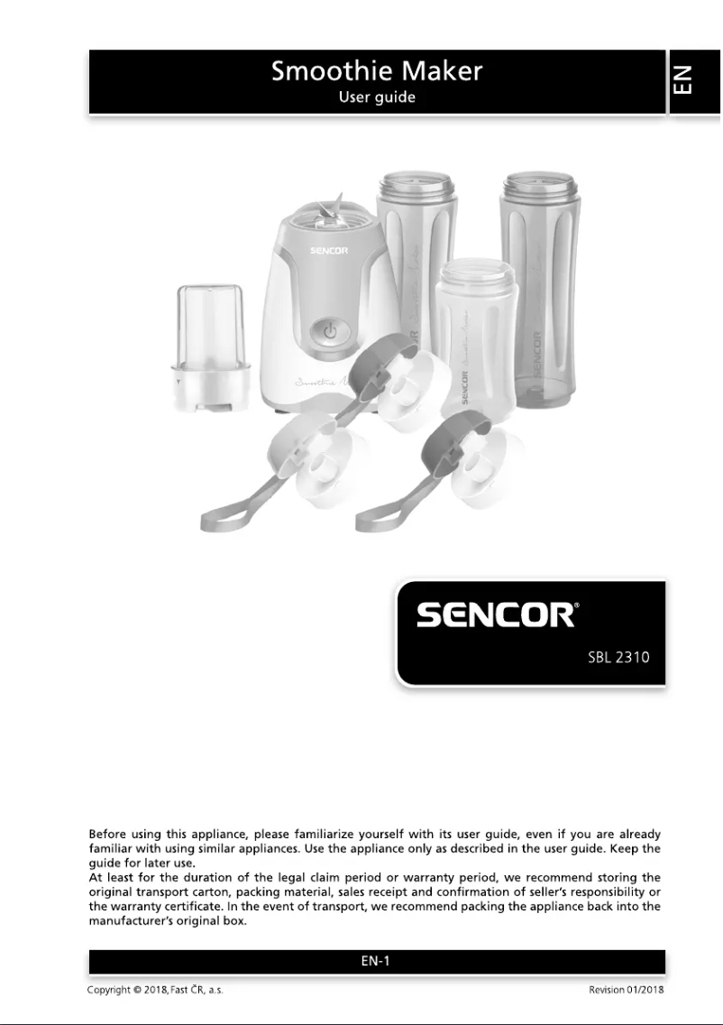 Imagen de la primera página del manual del dispositivo SBL 2310