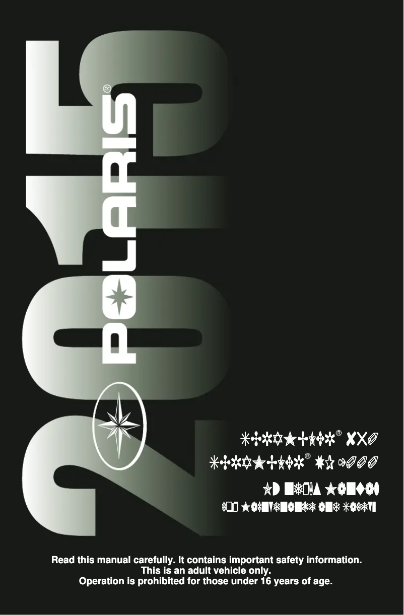 Página 1 del manual Manual de usuario Polaris Scrambler 850 (2015)